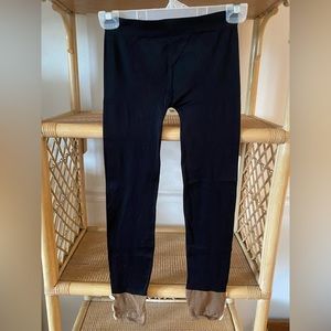 Black Leggings with Button Detail